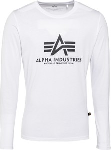 T-shirt Alpha Industries w młodzieżowym stylu z długim rękawem