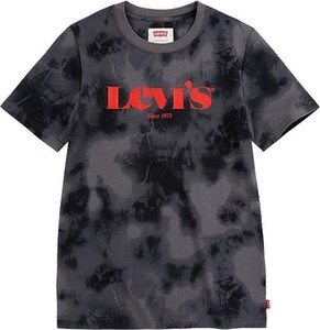 Czarna koszulka dziecięca Levis z bawełny dla chłopców