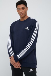 Granatowa bluza Adidas Performance z bawełny