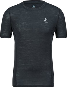 Czarna koszulka ODLO w sportowym stylu