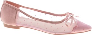 Różowe baleriny Pantofelek24 ze skóry ekologicznej