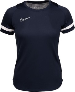 Bluzka Nike w sportowym stylu z okrągłym dekoltem z krótkim rękawem