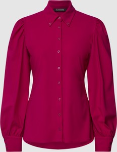 Różowa koszula D´etoiles Casiope z długim rękawem w stylu casual