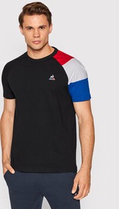 Czarny t-shirt Le Coq Sportif w stylu casual