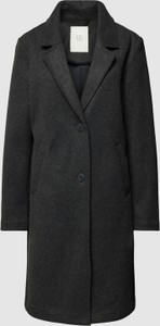 Czarny płaszcz S.Oliver w stylu casual bez kaptura