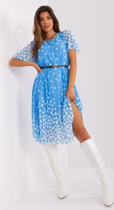 Niebieska sukienka ITALY MODA midi w stylu casual
