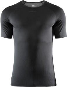 Czarna bluzka Craft w sportowym stylu z krótkim rękawem