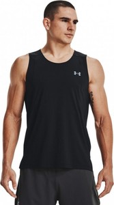 Czarna koszulka Under Armour z tkaniny w sportowym stylu z długim rękawem