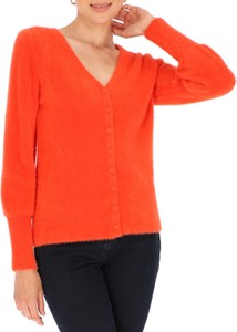 Pomarańczowy sweter Rino & Pelle w stylu casual