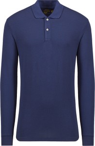 Niebieska koszulka z długim rękawem POLO RALPH LAUREN w stylu klasycznym z długim rękawem