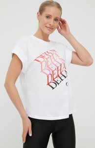 T-shirt Deha w młodzieżowym stylu z bawełny z krótkim rękawem
