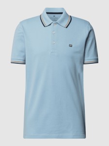 Niebieski t-shirt Christian Berg z bawełny w stylu casual z krótkim rękawem