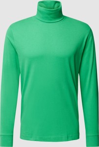 Zielona koszulka z długim rękawem Esprit z bawełny