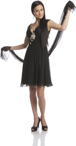 Sukienka Fokus w stylu glamour midi z jedwabiu