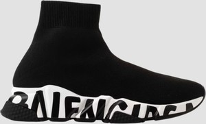 Czarne buty sportowe Balenciaga w sportowym stylu z płaską podeszwą