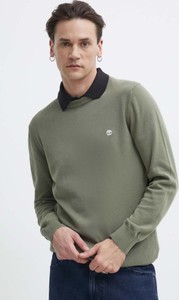 Zielony sweter Timberland z bawełny w stylu casual
