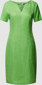 Zielona sukienka Peek&Cloppenburg mini ołówkowa z krótkim rękawem