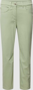Zielone spodnie Gerry Weber z bawełny w stylu casual