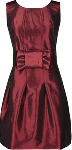 Sukienka Fokus z krótkim rękawem mini z okrągłym dekoltem