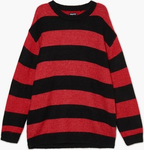 Czerwony sweter Cropp