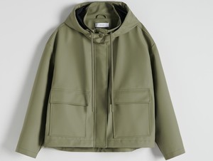 Zielona kurtka Reserved w stylu casual krótka