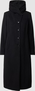 Czarny płaszcz Milo Coats bez kaptura z wełny