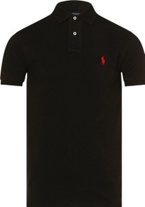 Czarna koszulka polo Ralph Lauren z bawełny