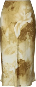 Brązowa spódnica Fokus midi z tkaniny w street stylu