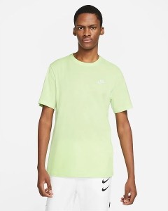 Zielony t-shirt Nike z krótkim rękawem z dżerseju