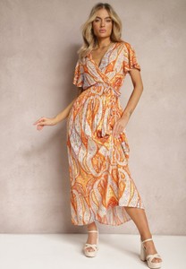 Pomarańczowa sukienka Renee w stylu boho