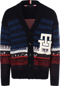 Sweter Tommy Hilfiger z bawełny z nadrukiem w młodzieżowym stylu