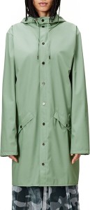 Zielona kurtka Rains w stylu casual długa