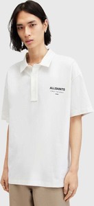 Koszulka polo AllSaints z nadrukiem