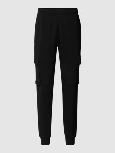 Czarne spodnie Adidas Originals w sportowym stylu z bawełny