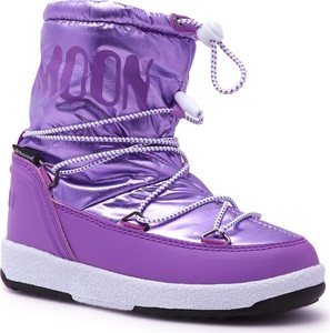Fioletowe buty dziecięce zimowe Moon Boot