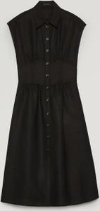 Czarna sukienka Sisley mini w stylu casual