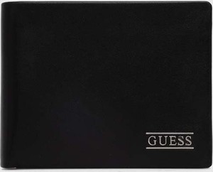 Czarny portfel męski Guess