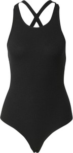 Czarna bluzka Glamorous w stylu casual z okrągłym dekoltem na ramiączkach
