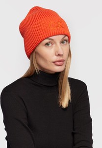 Pomarańczowa czapka Calvin Klein