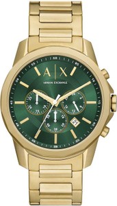Armani Exchange zegarek męski kolor złoty