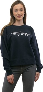 Czarna bluza Tommy Hilfiger z bawełny