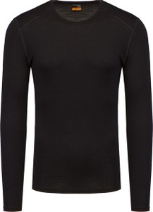 Czarna koszulka z długim rękawem Icebreaker w stylu casual
