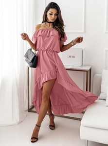 Różowa sukienka Pakuten hiszpanka