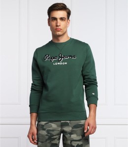 Zielona bluza Pepe Jeans w młodzieżowym stylu
