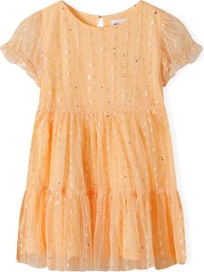 Pomarańczowa sukienka dziewczęca Minoti