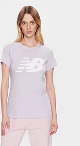 T-shirt New Balance w sportowym stylu z okrągłym dekoltem