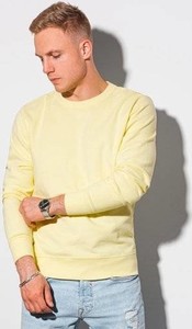 Żółta bluza Ombre z bawełny w stylu casual