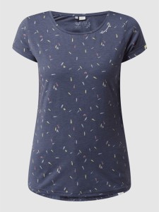 T-shirt Ragwear z okrągłym dekoltem z nadrukiem z bawełny
