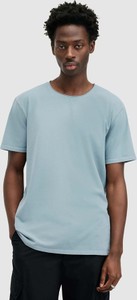Niebieski t-shirt AllSaints z bawełny