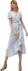 Sukienka Nife z krótkim rękawem w stylu boho midi